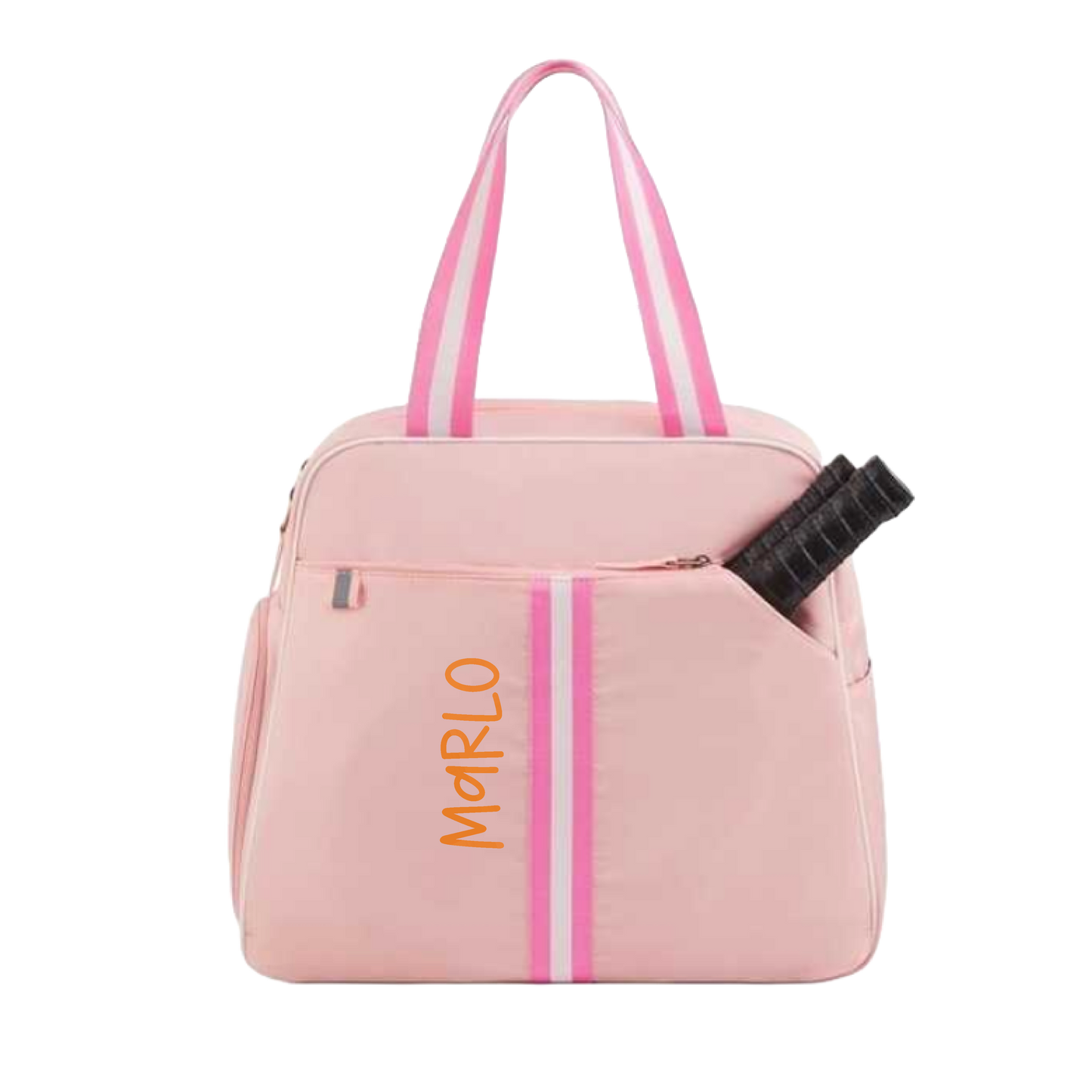"Timeless" Pink Pickleball Bag (Free Customization) | Pickleball Sports Bag | Medium Size Court Bag