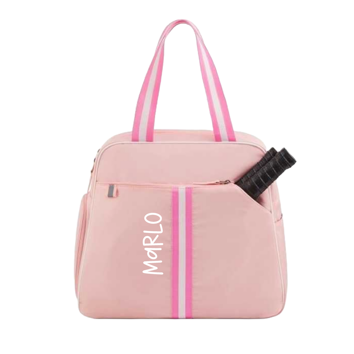 "Timeless" Pink Pickleball Bag (Free Customization) | Pickleball Sports Bag | Medium Size Court Bag