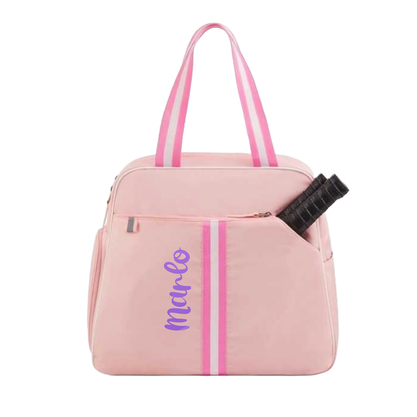 "Timeless" Pink Pickleball Bag (Free Customization) | Pickleball Sports Bag | Medium Size Court Bag