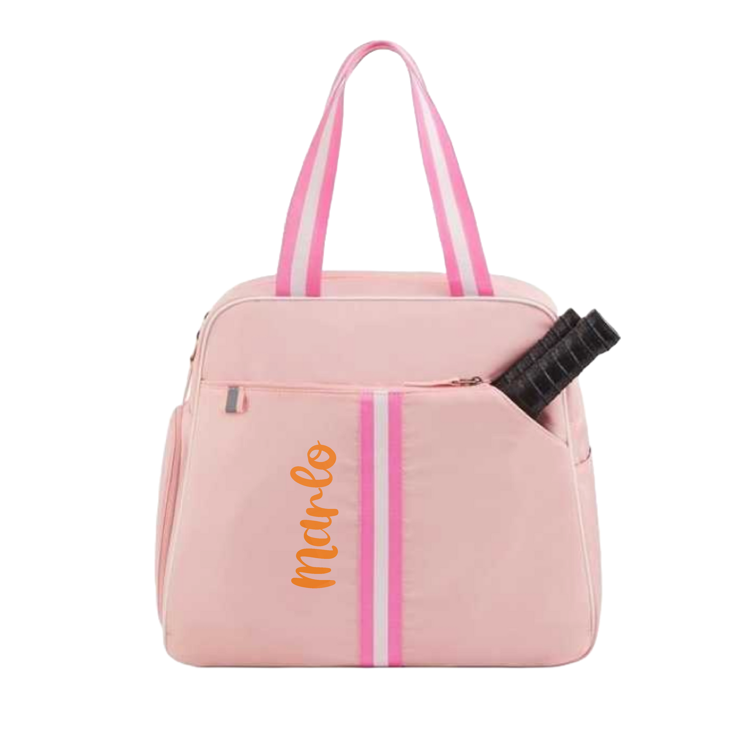 "Timeless" Pink Pickleball Bag (Free Customization) | Pickleball Sports Bag | Medium Size Court Bag