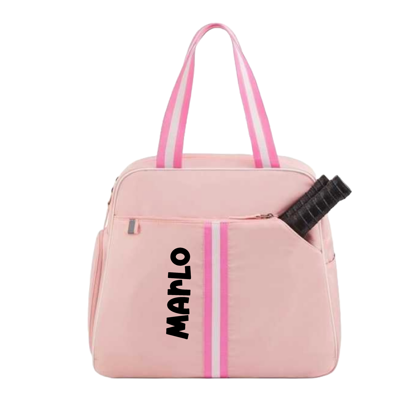 "Timeless" Pink Pickleball Bag (Free Customization) | Pickleball Sports Bag | Medium Size Court Bag