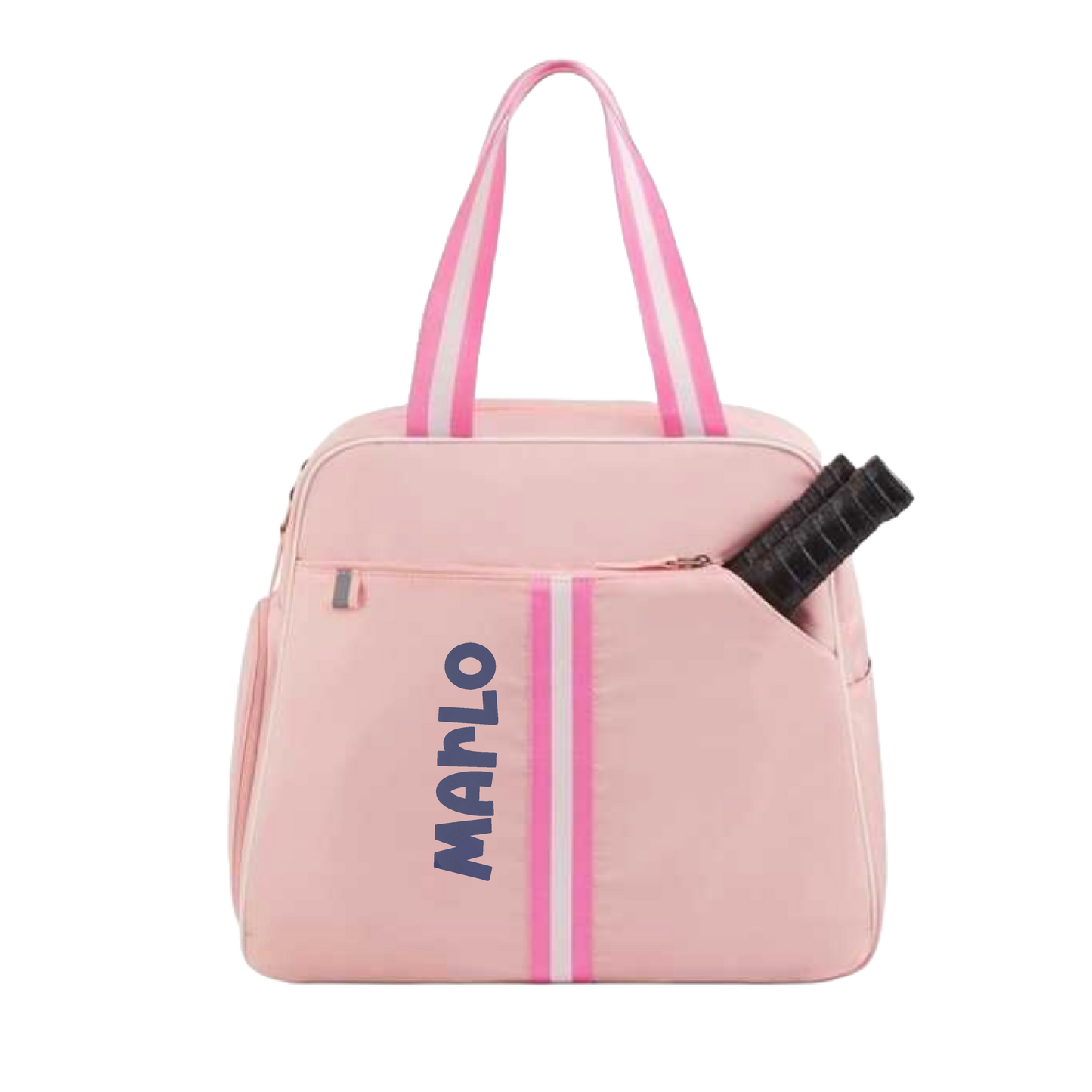 "Timeless" Pink Pickleball Bag (Free Customization) | Pickleball Sports Bag | Medium Size Court Bag