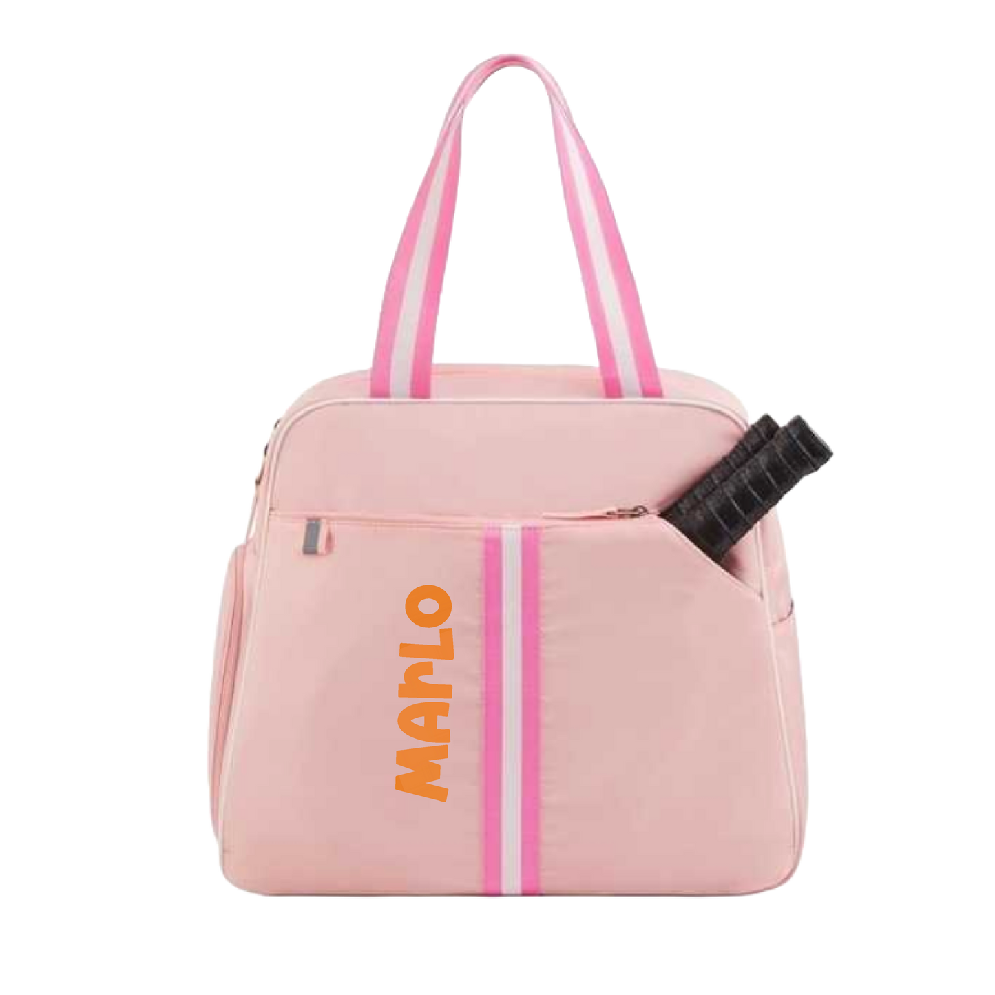 "Timeless" Pink Pickleball Bag (Free Customization) | Pickleball Sports Bag | Medium Size Court Bag