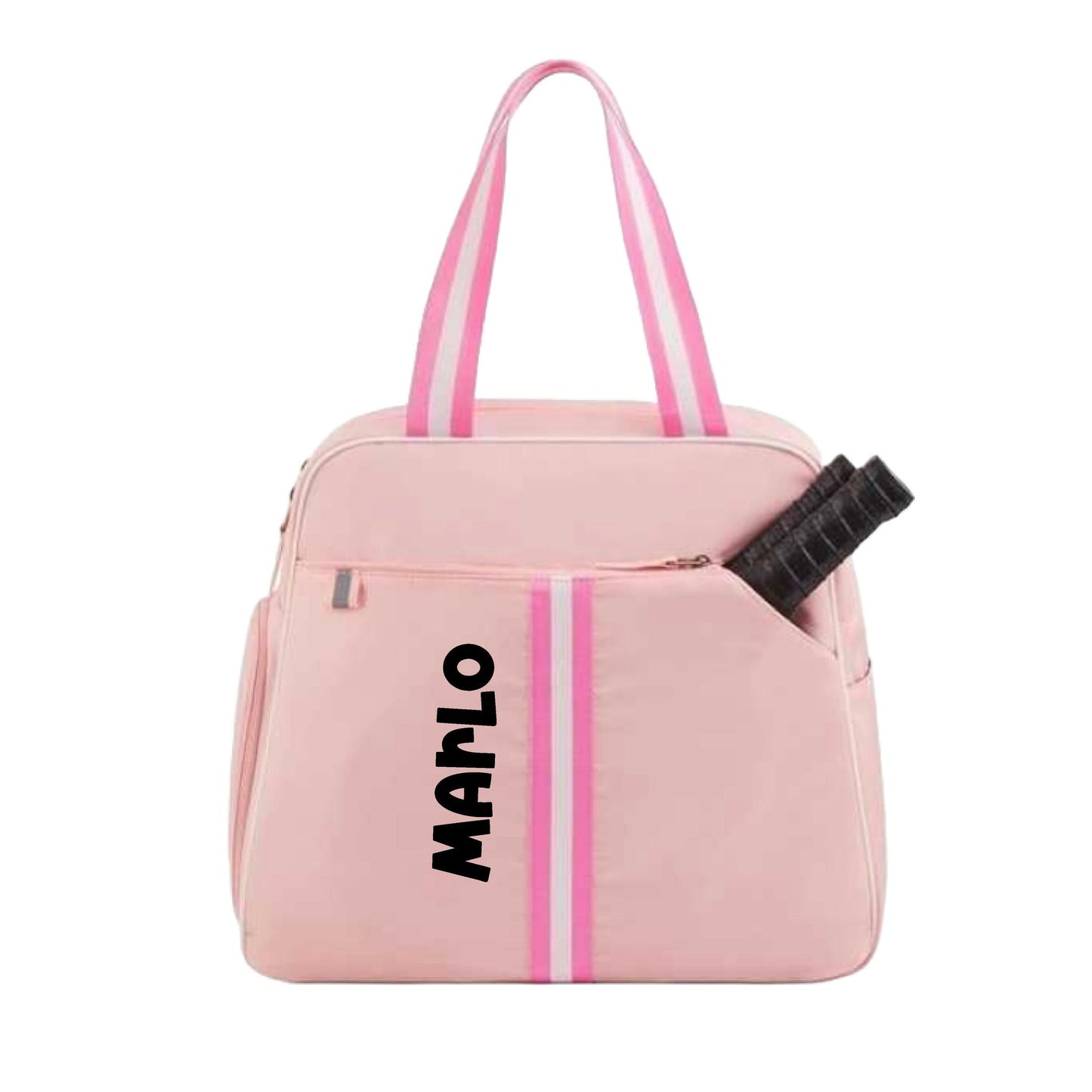 "Timeless" Pink Pickleball Bag (Free Customization) | Pickleball Sports Bag | Medium Size Court Bag