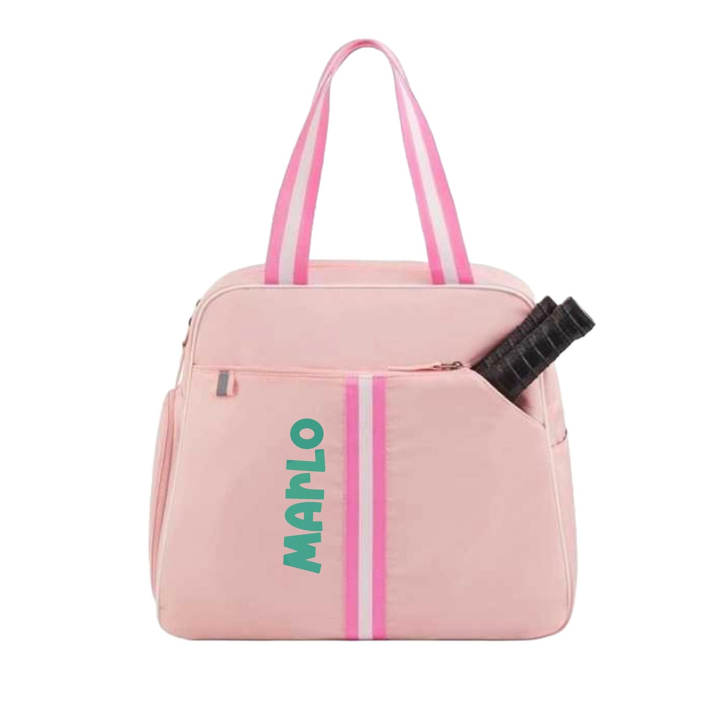 "Timeless" Pink Pickleball Bag (Free Customization) | Pickleball Sports Bag | Medium Size Court Bag