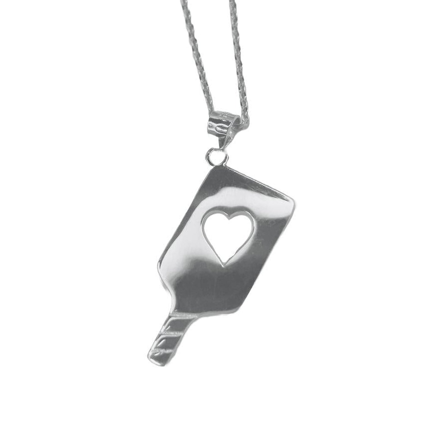 Tiny Sterling Silver Pickleball Paddle Necklace | Pickleball Jewelry | Fun Pickleball Gifts