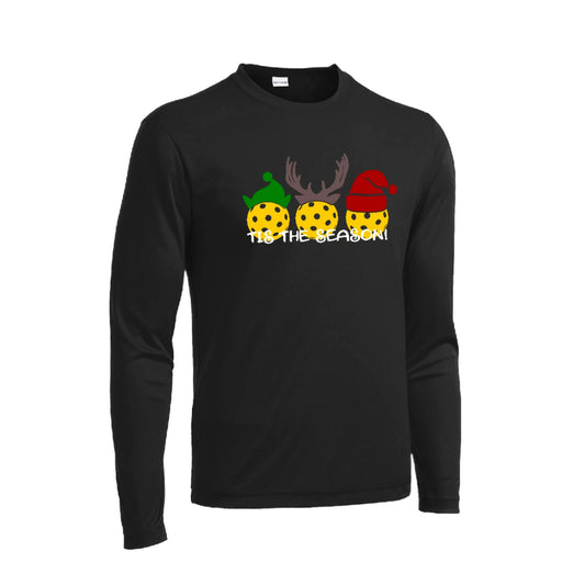 Tis The Season | Men's Long Sleeve Athletic Performance T- | 100% Polyester