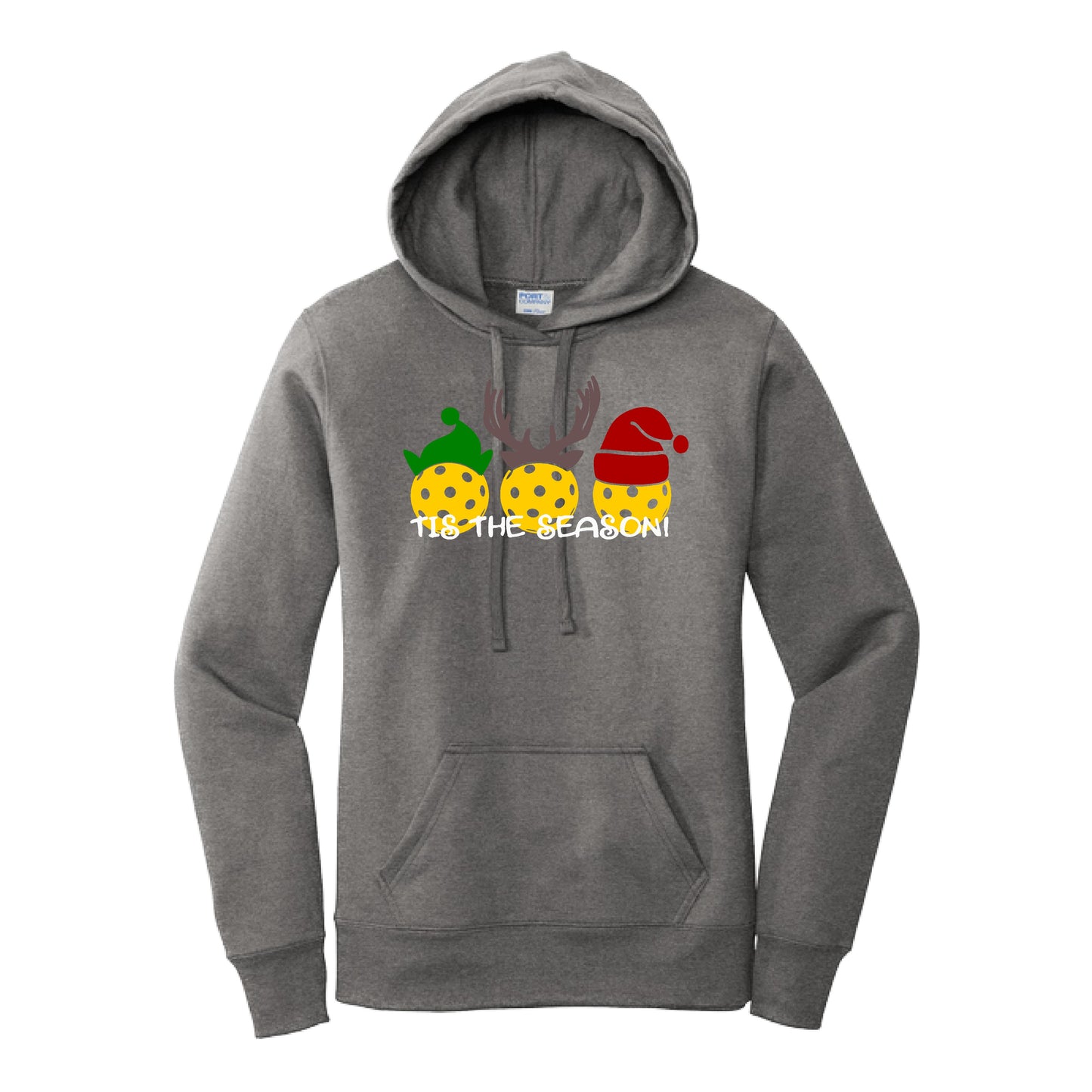 Tis the Season | Women’s Fitted Hoodie Pickleball Sweatshirt | 50% Cotton 50% Poly Fleece
