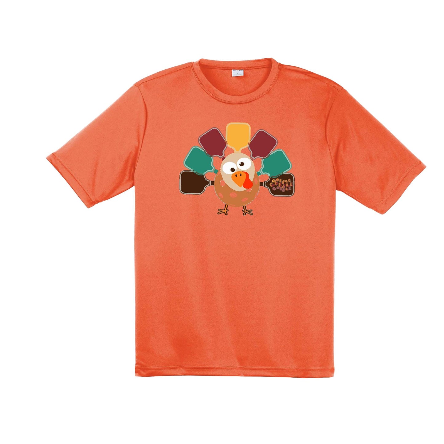 Turkey Pickleball | Men's Short Sleeve Athletic Performance T-Shirt | 100% Polyester