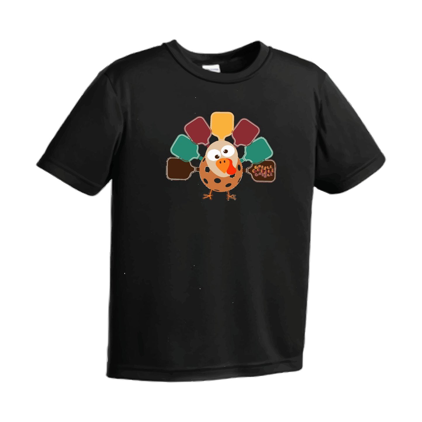 Turkey Pickleball | Men's Short Sleeve Athletic Performance T-Shirt | 100% Polyester