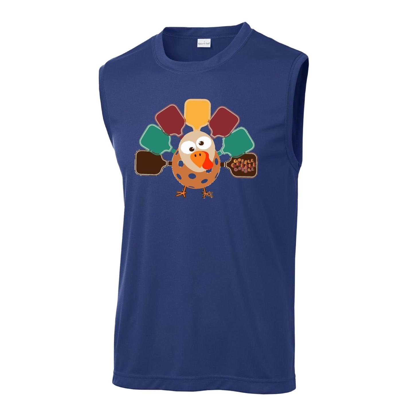 Turkey Pickleball | Men's Sleeveless Athletic Performance T-Shirt | 100% Polyester