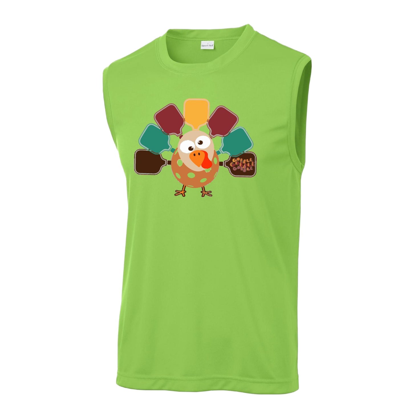 Turkey Pickleball | Men's Sleeveless Athletic Performance T-Shirt | 100% Polyester