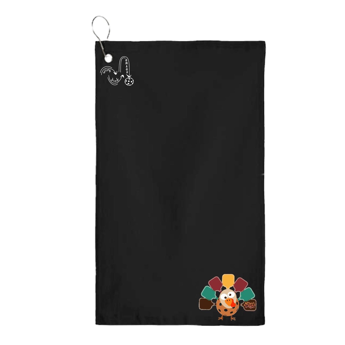 Turkey Pickleball | Pickleball Court Towels | Grommeted 100% Cotton Terry Velour