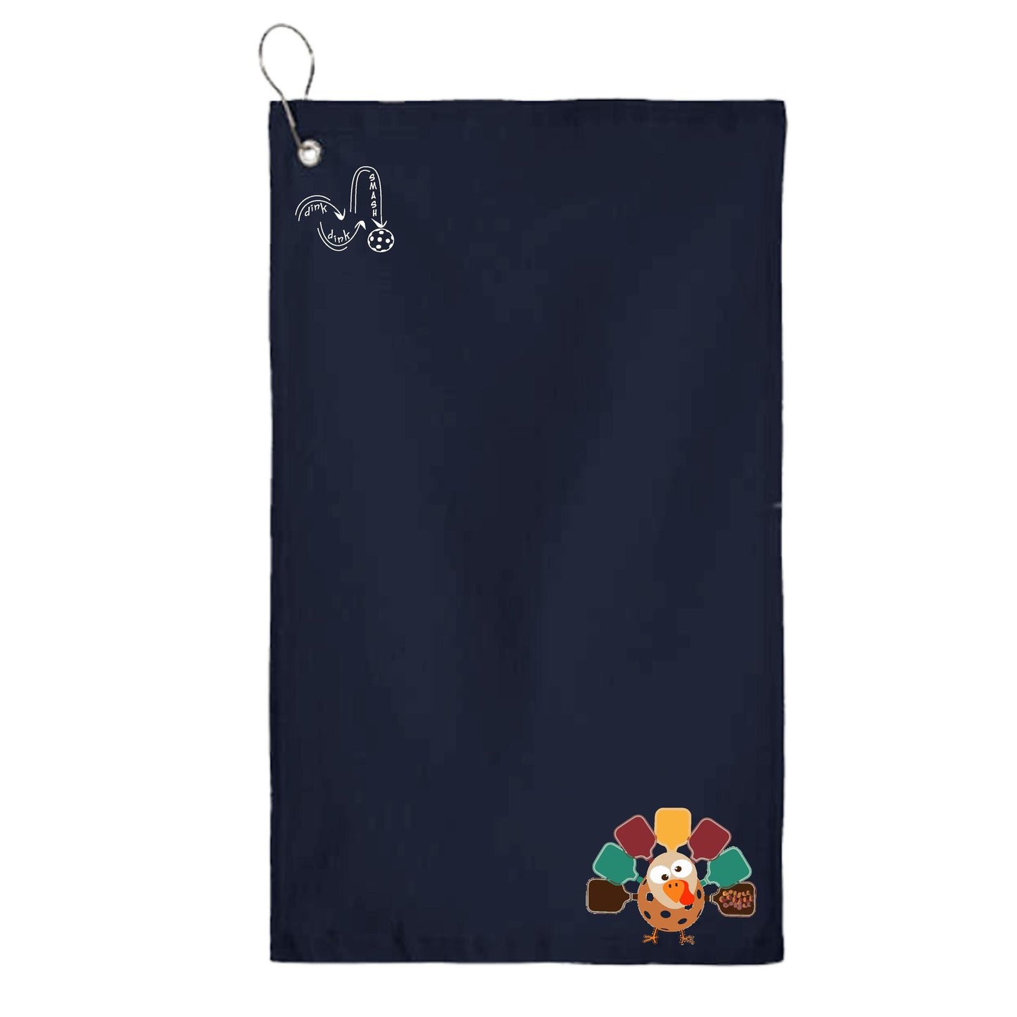 Turkey Pickleball | Pickleball Court Towels | Grommeted 100% Cotton Terry Velour