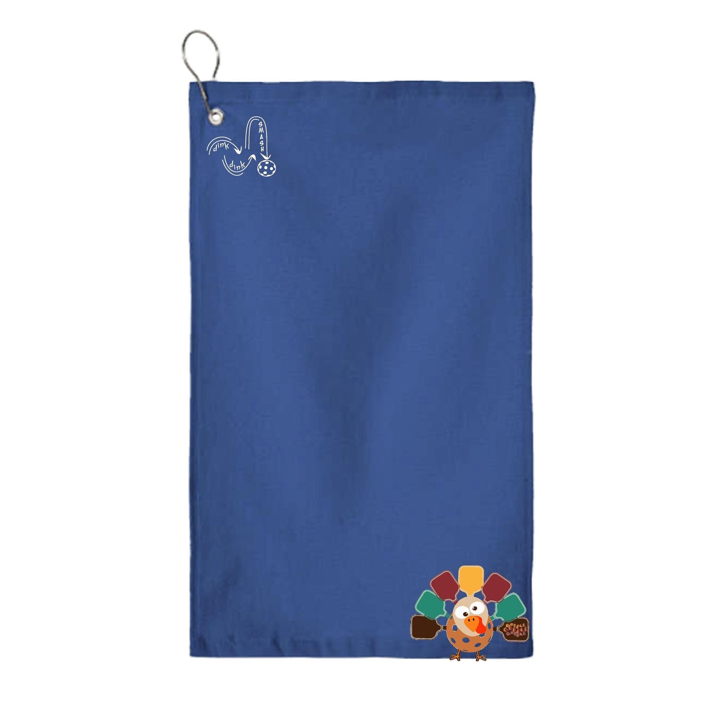 Turkey Pickleball | Pickleball Court Towels | Grommeted 100% Cotton Terry Velour