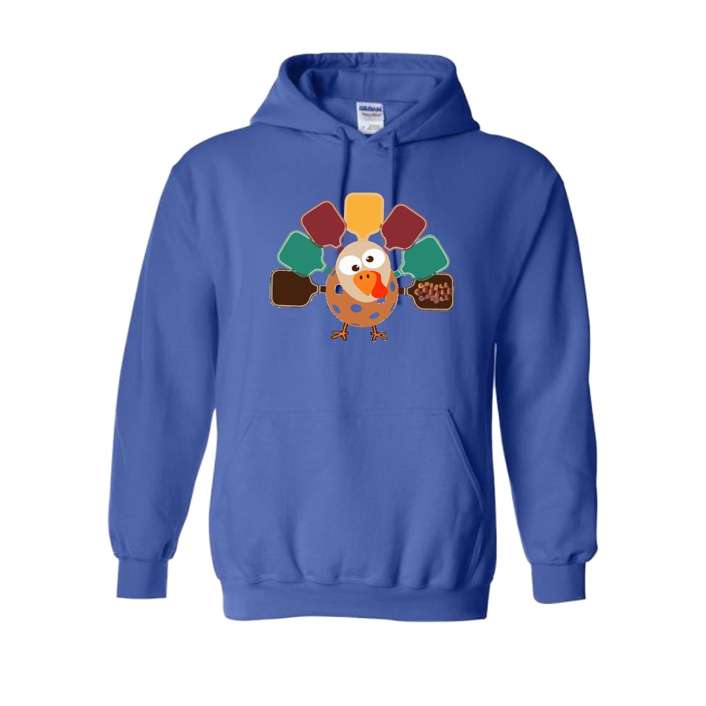 Turkey Pickleball | Unisex Hoodie Athletic Sweatshirt | 50% Cotton/50% Polyester