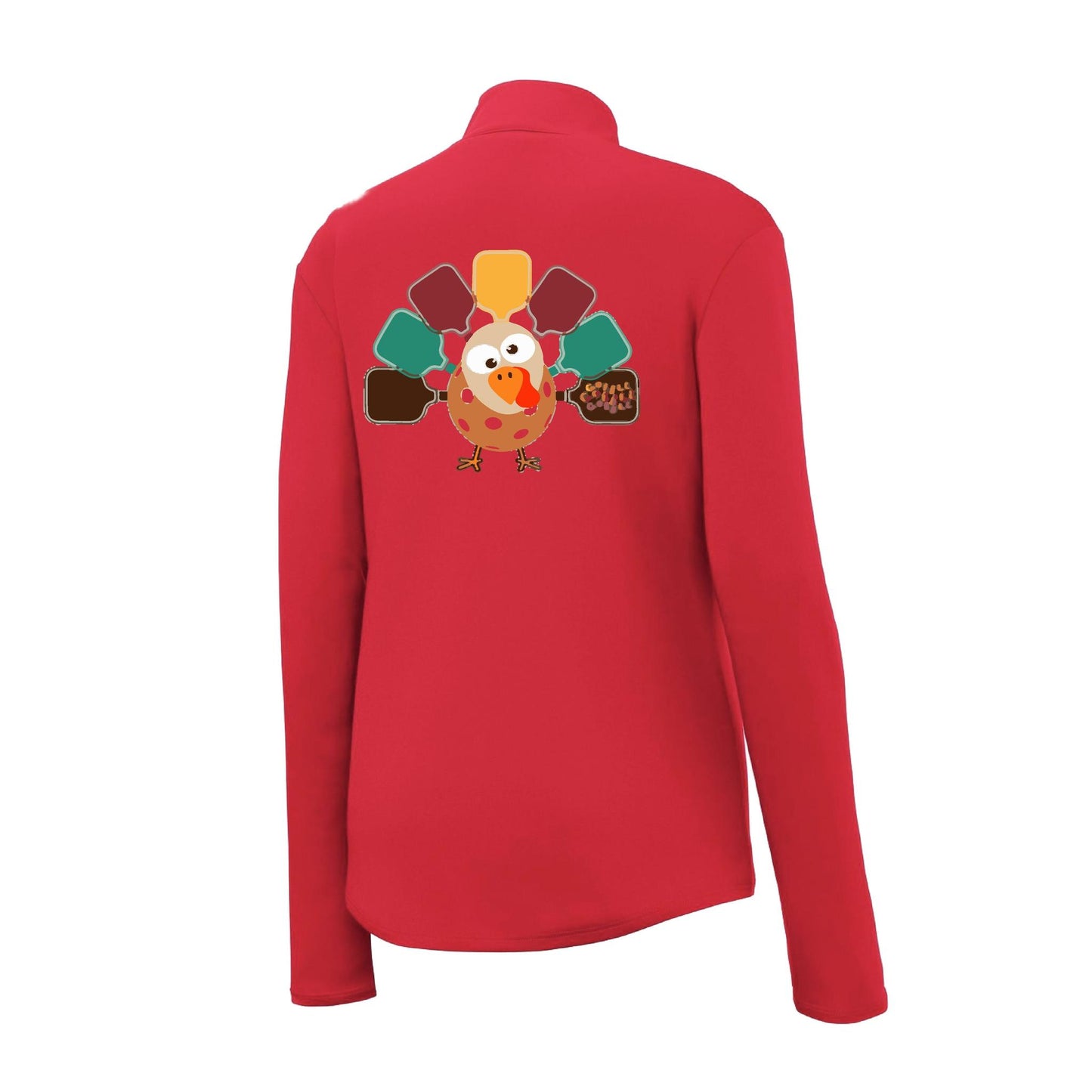 Turkey Pickleball | Women's 1/4 Zip Pickleball Performance Pullover Shirt | 100% Polyester