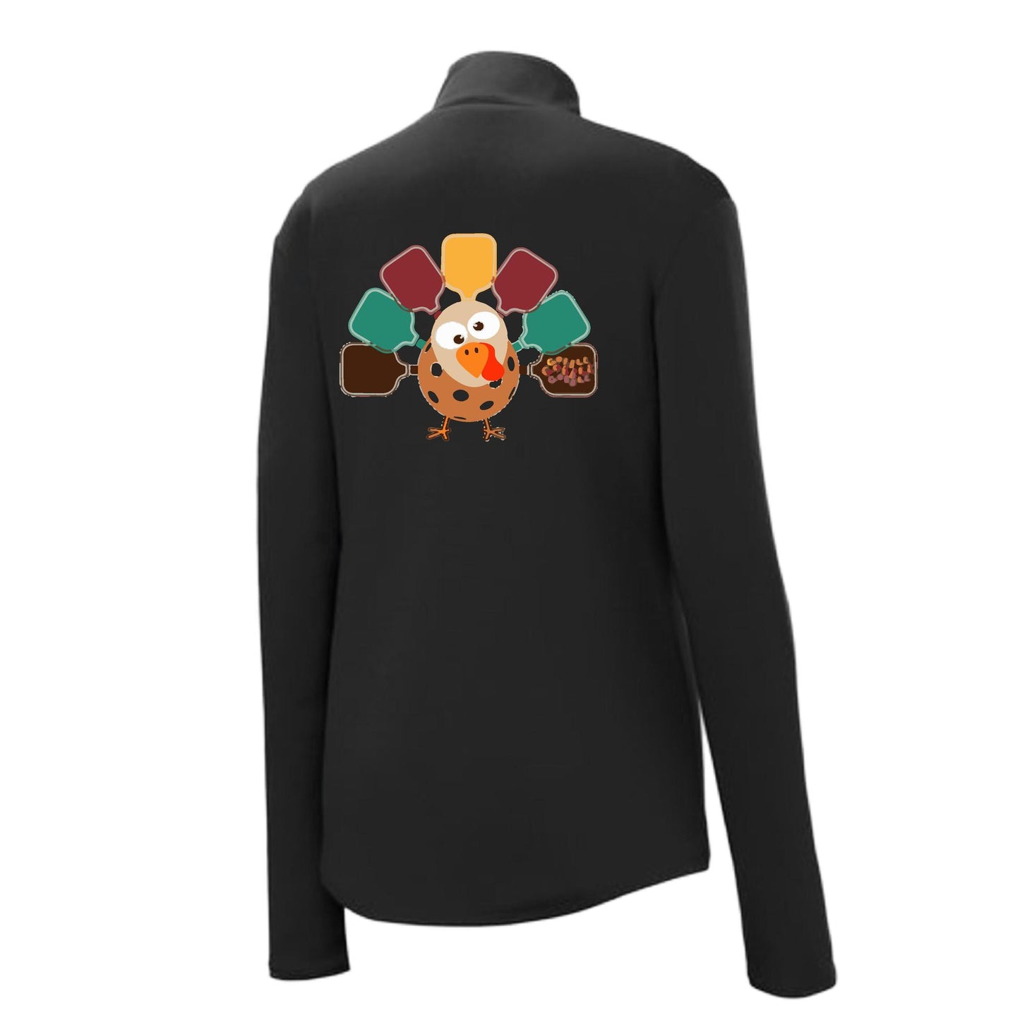 Turkey Pickleball | Women's 1/4 Zip Pickleball Performance Pullover Shirt | 100% Polyester
