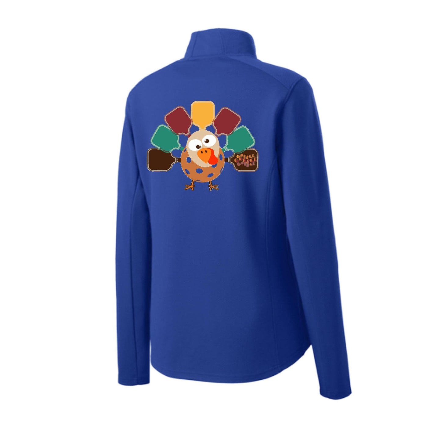 Turkey Pickleball | Women's 1/4 Zip Pickleball Performance Pullover Shirt | 100% Polyester