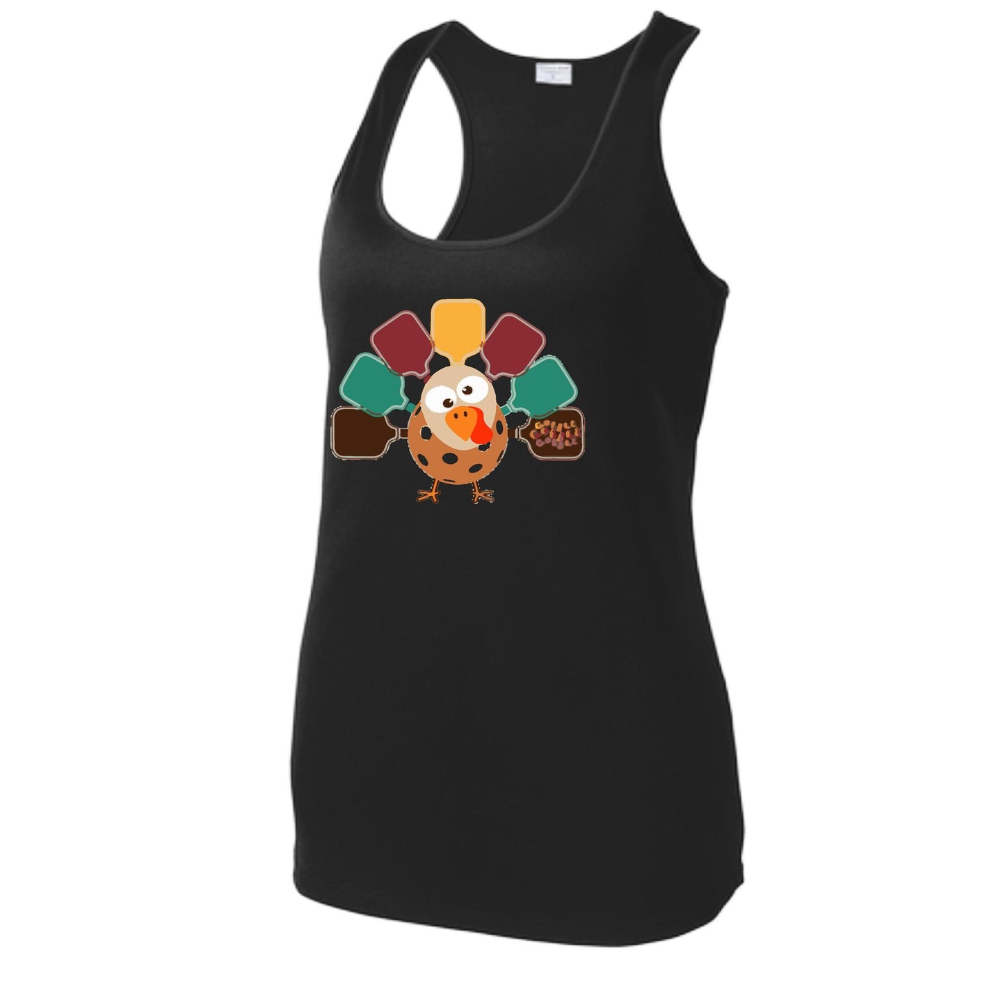Turkey Pickleball | Women's Racerback Pickleball Performance Tank | 100% Polyester