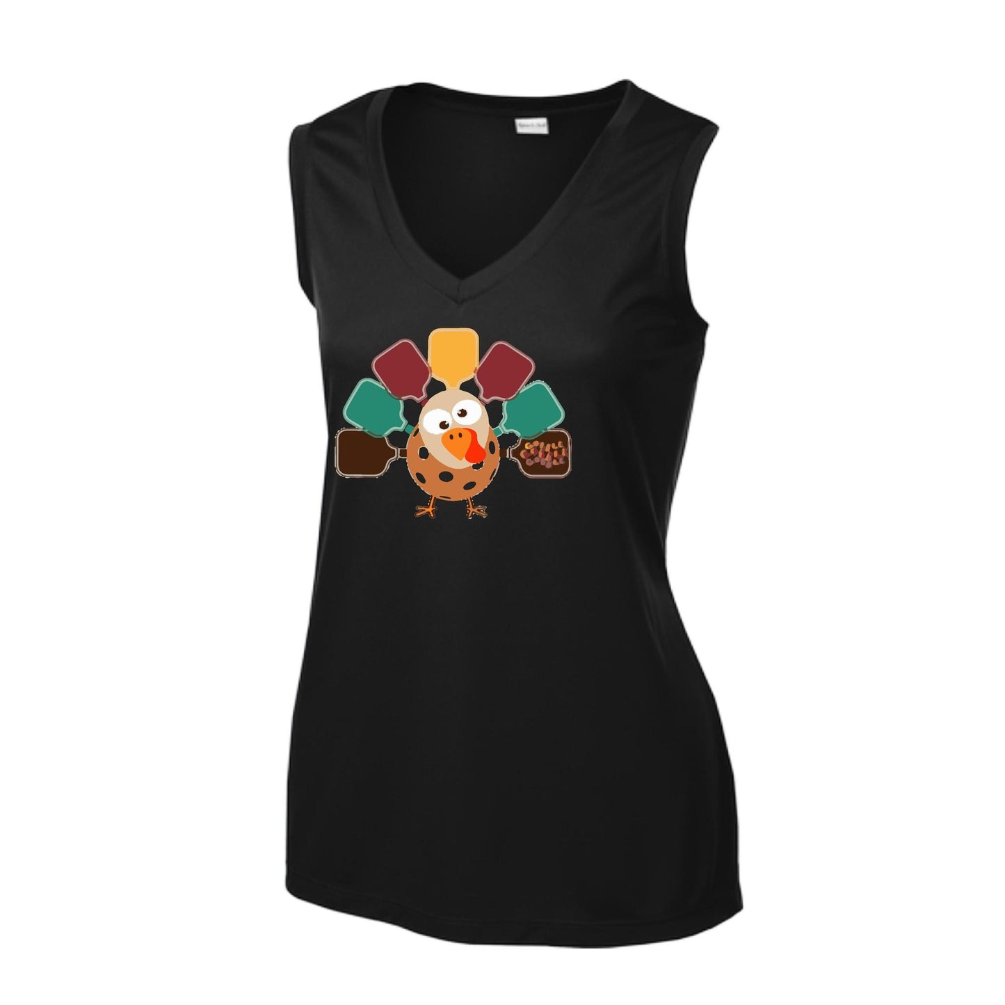 Turkey Pickleball | Women’s Sleeveless Pickleball Performance T-Shirt | 100% Polyester
