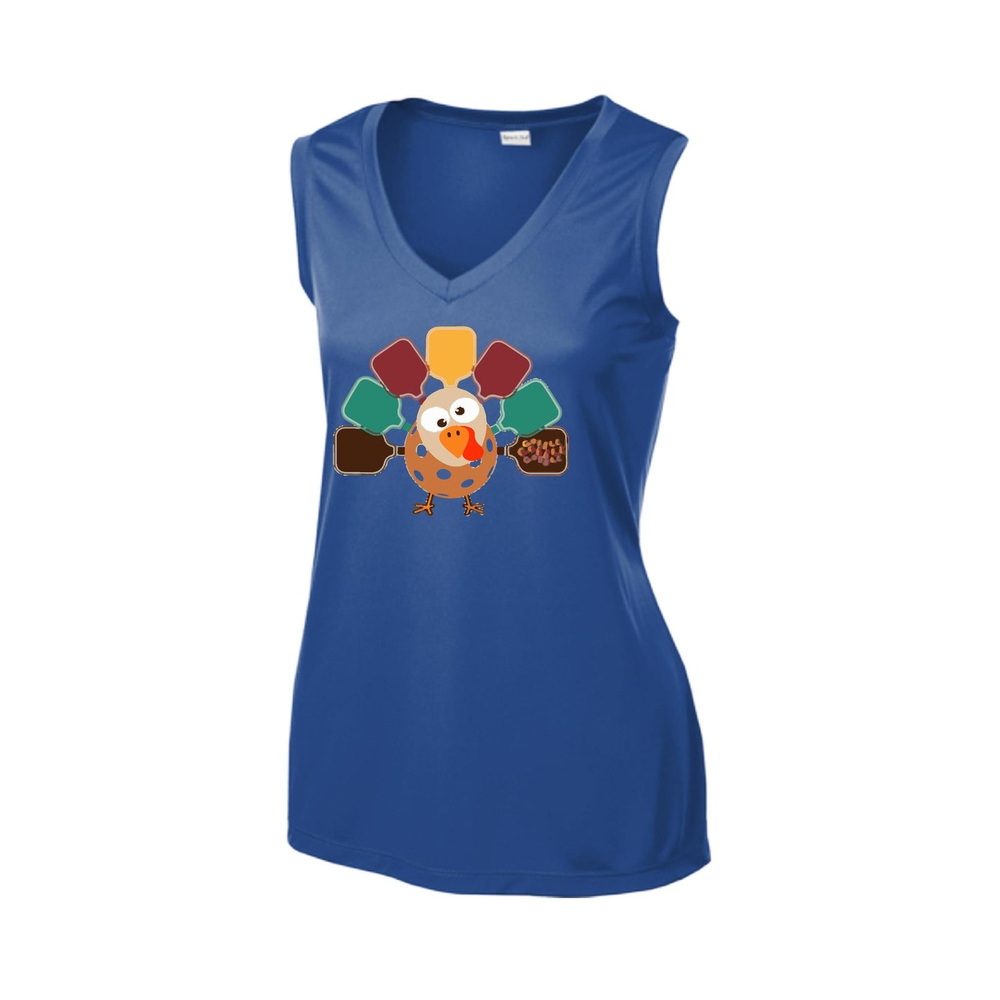 Turkey Pickleball | Women’s Sleeveless Pickleball Performance T-Shirt | 100% Polyester