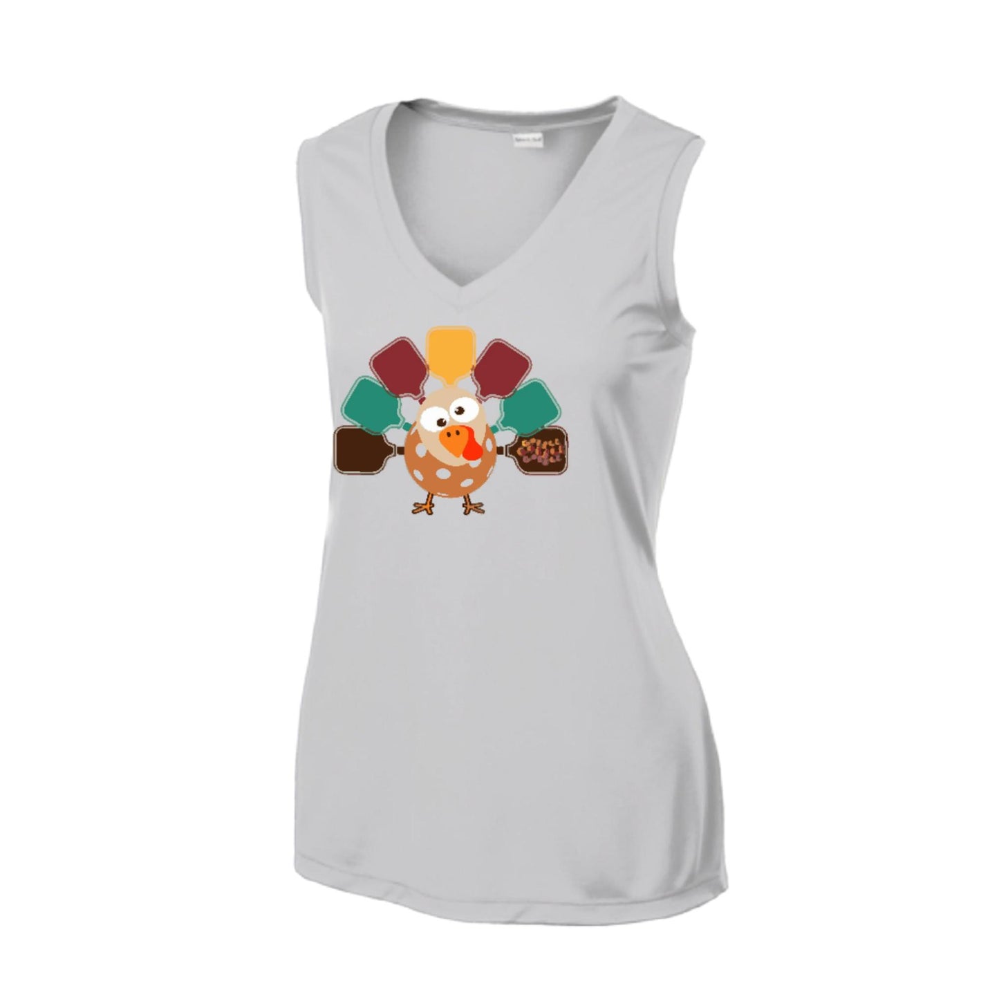 Turkey Pickleball | Women’s Sleeveless Pickleball Performance T-Shirt | 100% Polyester