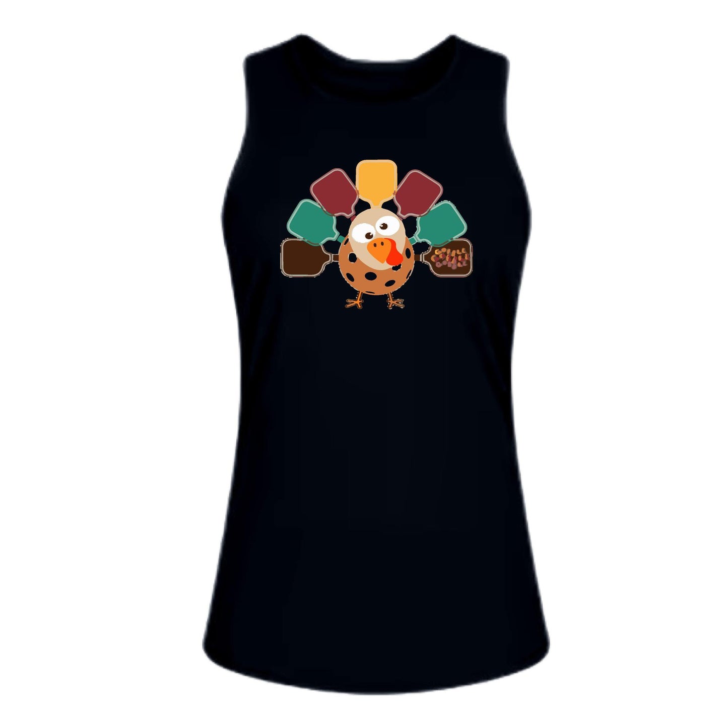 Turkey Pickleball | Women's Split Back or Tied Back Pickleball Performance Tank | 80/20 Nylon Spandex Mix