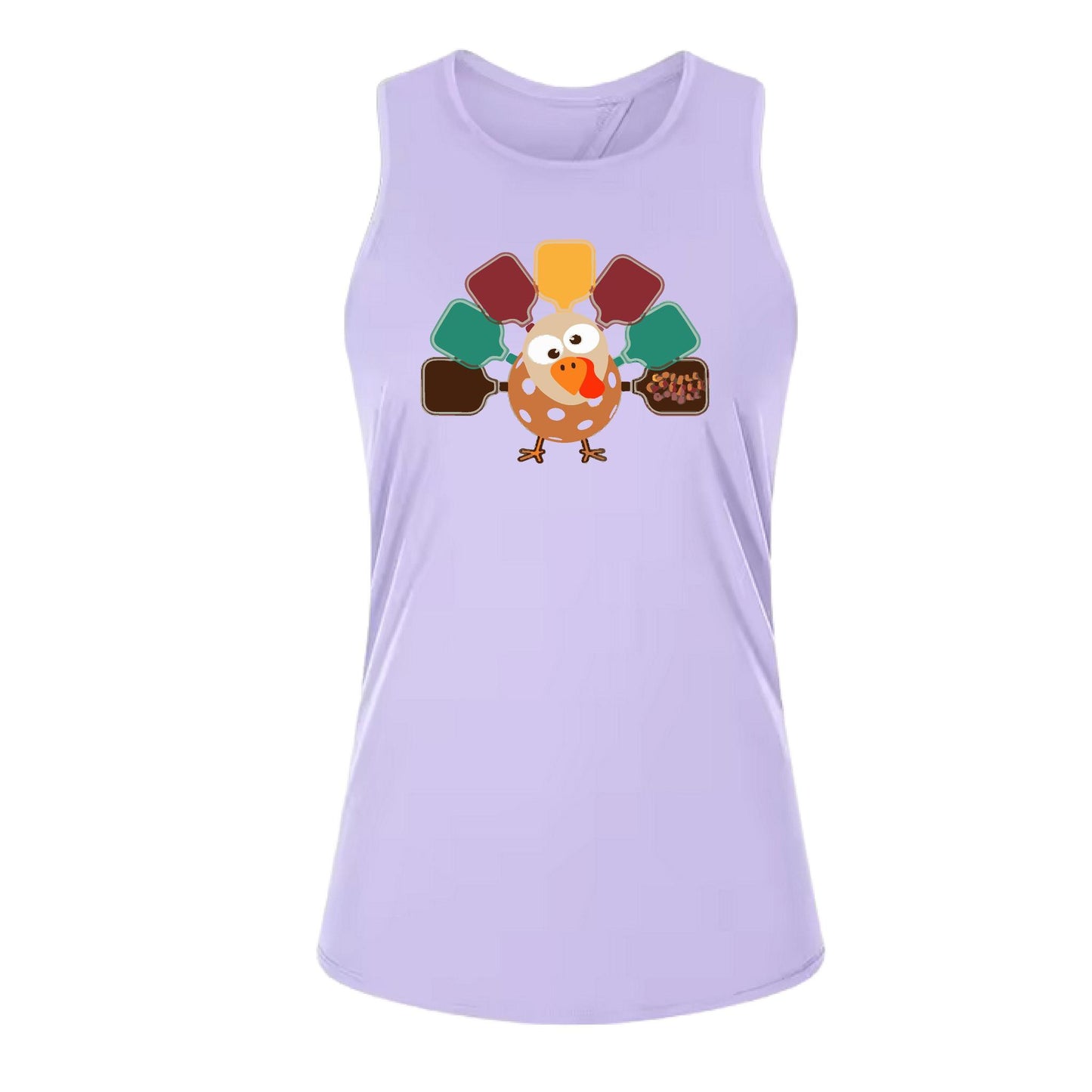 Turkey Pickleball | Women's Split Back or Tied Back Pickleball Performance Tank | 80/20 Nylon Spandex Mix