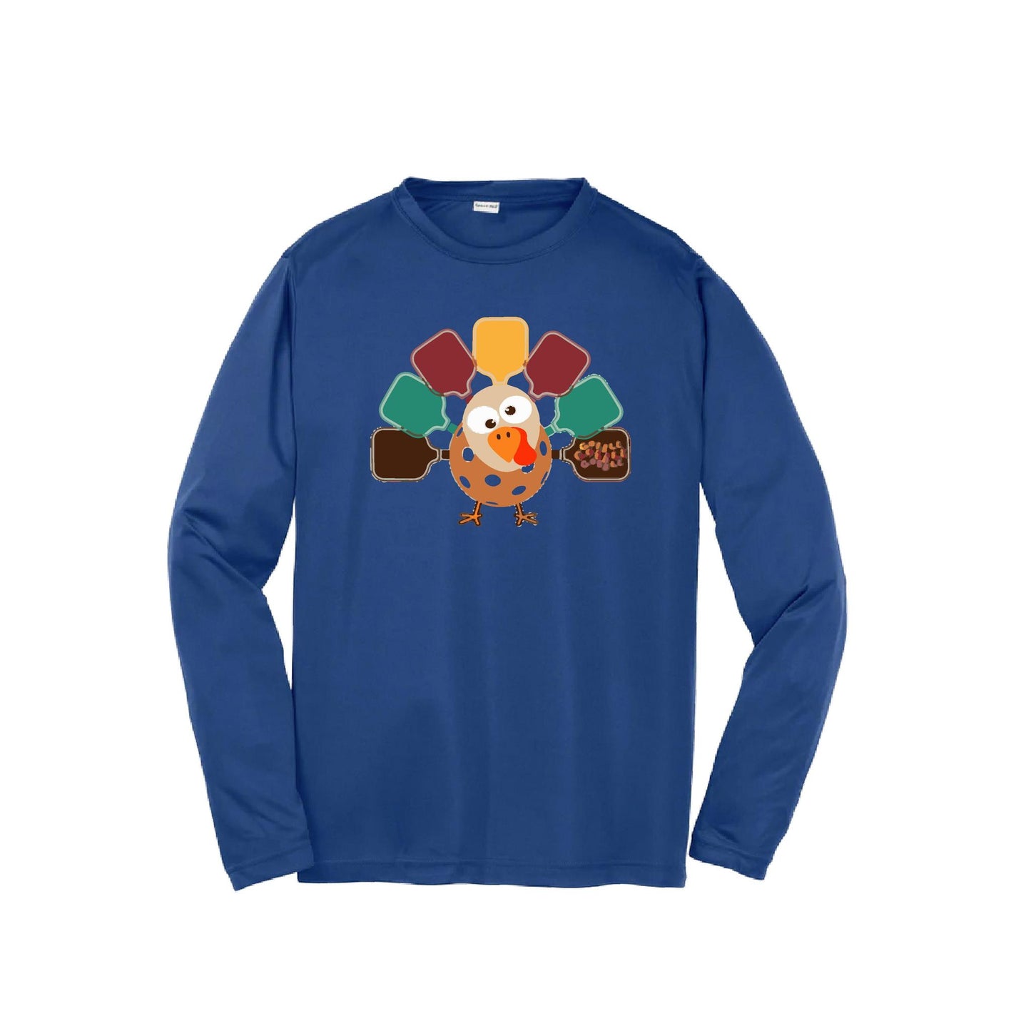 Turkey Pickleball | Youth Long Sleeve Pickleball Performance T-Shirts | 100% Polyester