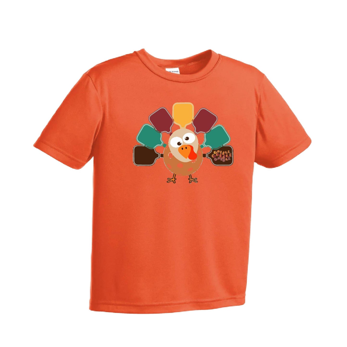 Turkey Pickleball | Youth Short Sleeve Pickleball Performance T-Shirts | 100% Polyester