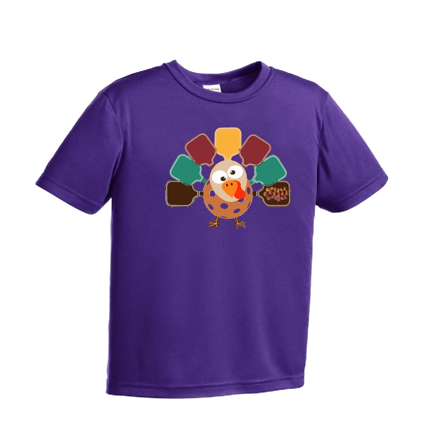 Turkey Pickleball | Youth Short Sleeve Pickleball Performance T-Shirts | 100% Polyester
