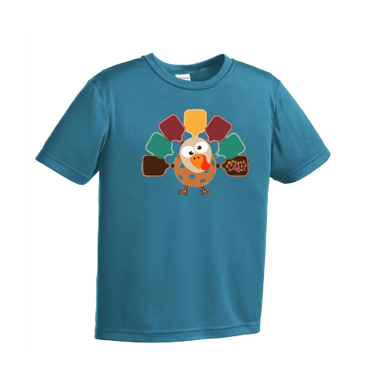 Turkey Pickleball | Youth Short Sleeve Pickleball Performance T-Shirts | 100% Polyester
