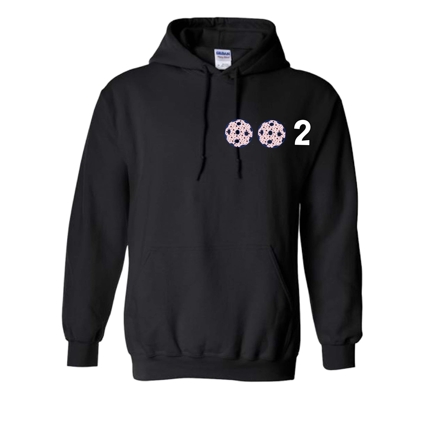 002 (Customizable 10 Pickleball Colors) | Unisex Hoodie Pickleball Sweatshirt | 50% Cotton 50% Polyester