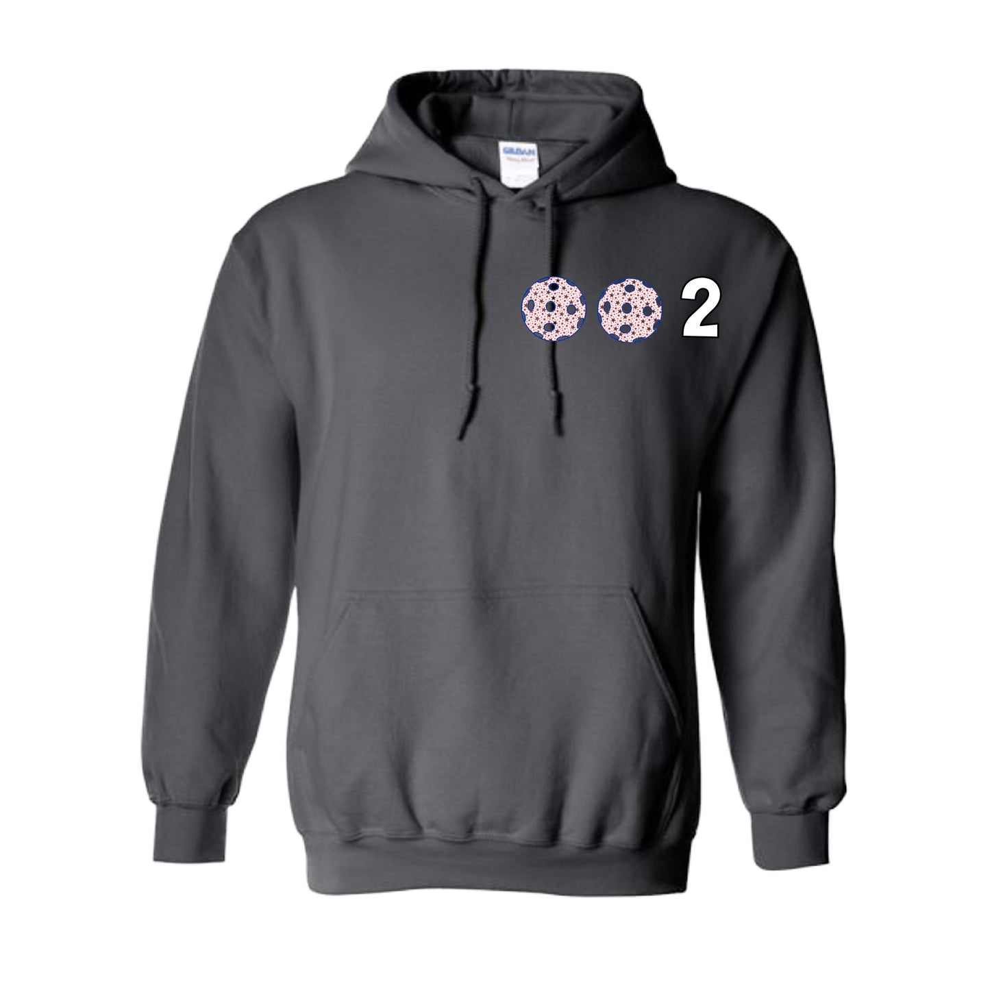 002 (Customizable 10 Pickleball Colors) | Unisex Hoodie Pickleball Sweatshirt | 50% Cotton 50% Polyester