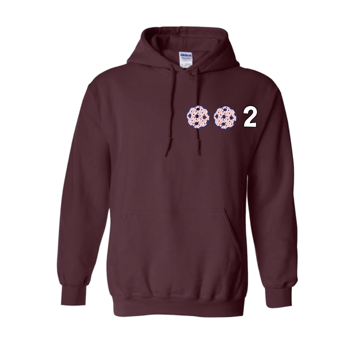 002 (Customizable 10 Pickleball Colors) | Unisex Hoodie Pickleball Sweatshirt | 50% Cotton 50% Polyester