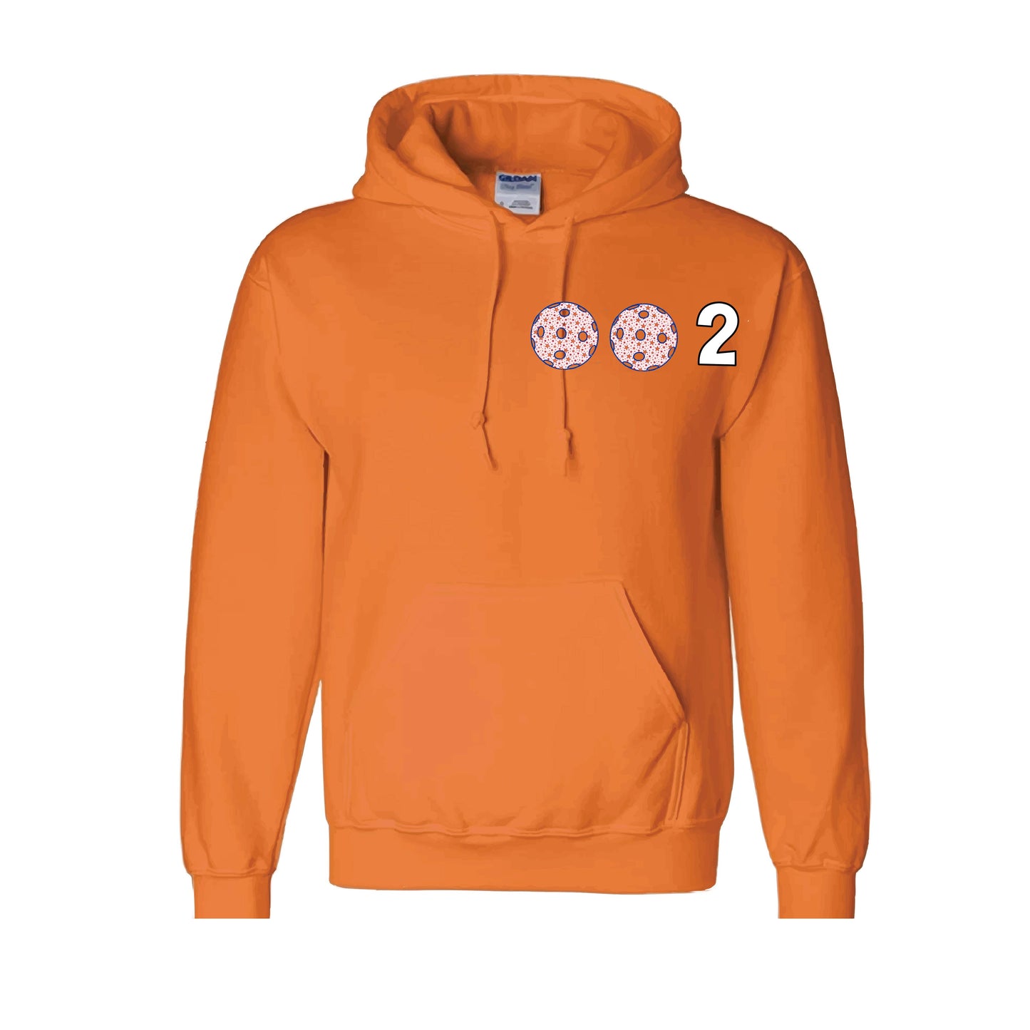 002 (Customizable 10 Pickleball Colors) | Unisex Hoodie Pickleball Sweatshirt | 50% Cotton 50% Polyester