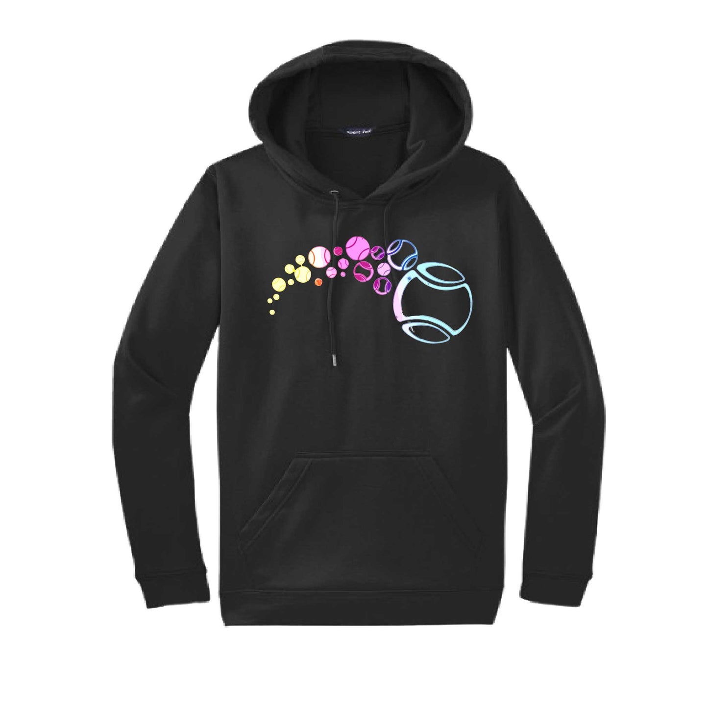 Tennis Focus | Unisex Hoodie Athletic Tennis Sweatshirt | 50% Cotton/50% Polyester