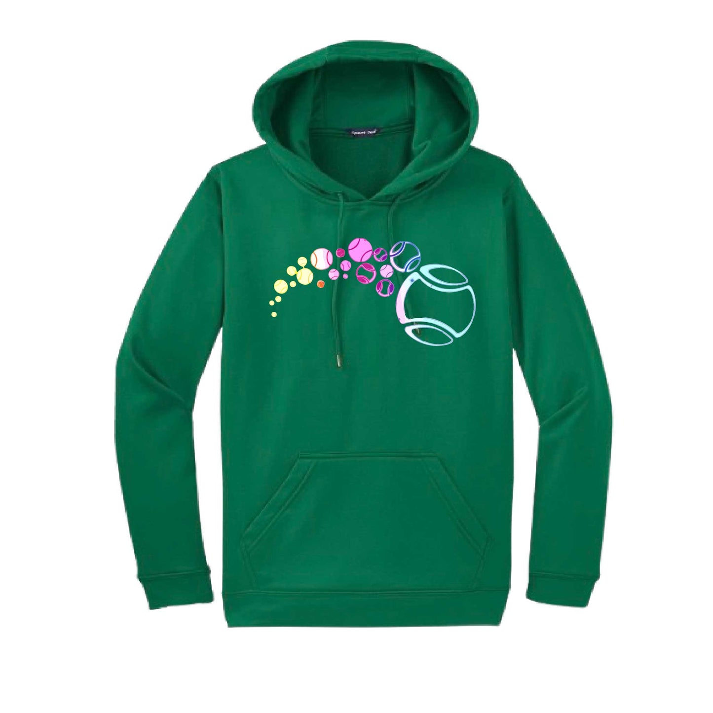 Tennis Focus | Unisex Hoodie Athletic Tennis Sweatshirt | 50% Cotton/50% Polyester