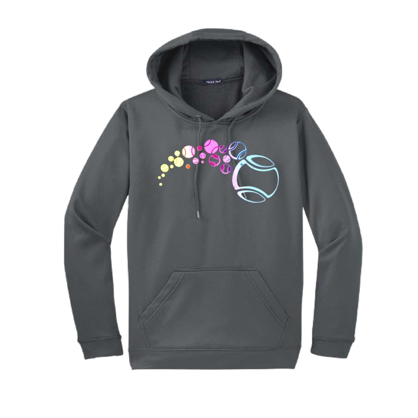 Tennis Focus | Unisex Hoodie Athletic Tennis Sweatshirt | 50% Cotton/50% Polyester