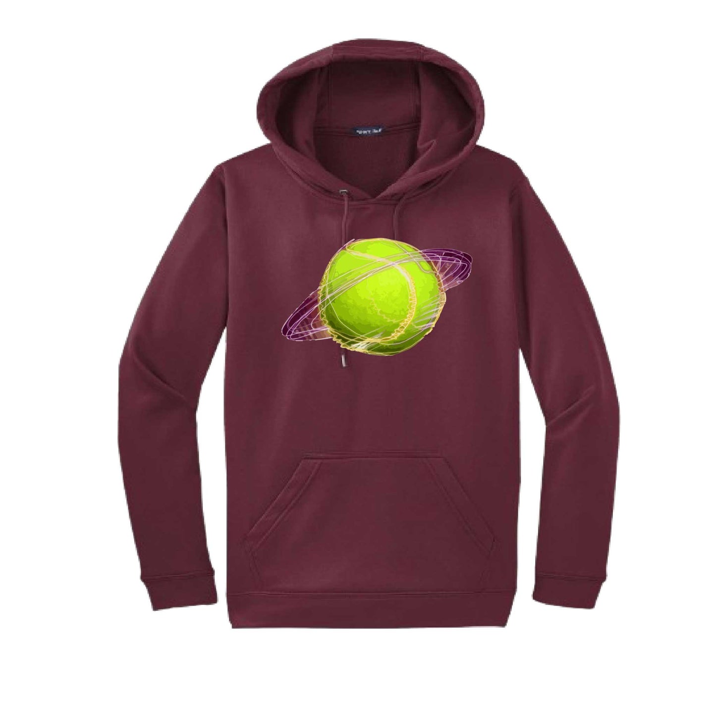 Galactic Tennis | Unisex Hoodie Athletic Tennis Sweatshirt | 50% Cotton/50% Polyester