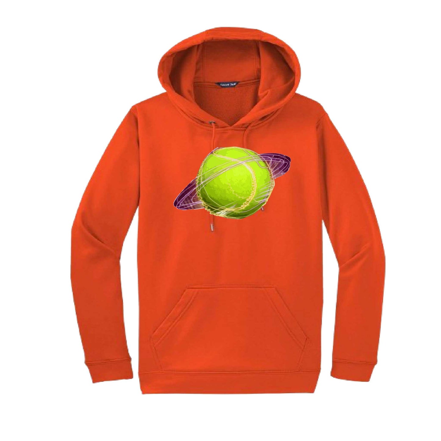 Galactic Tennis | Unisex Hoodie Athletic Tennis Sweatshirt | 50% Cotton/50% Polyester