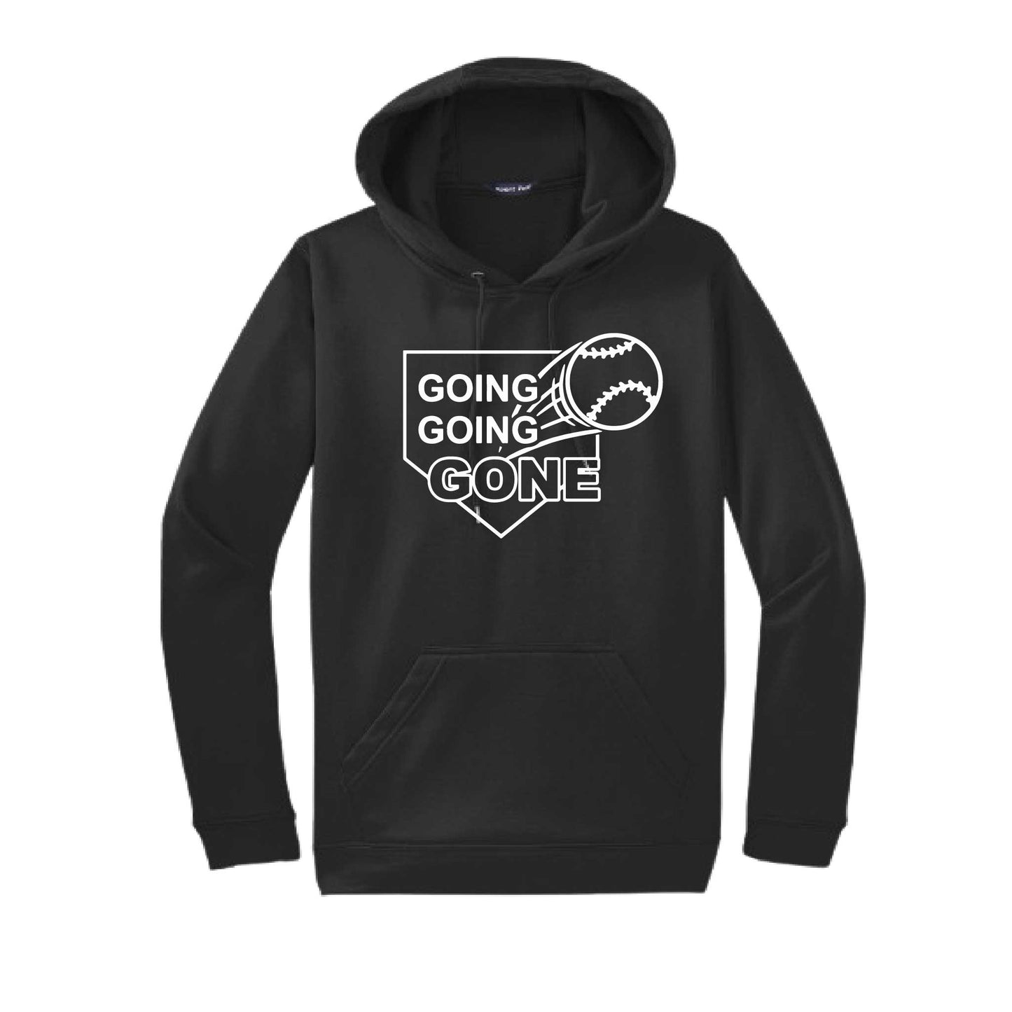 Going Going Gone | Unisex Hoodie Athletic Baseball Sweatshirt | 50% Cotton/50% Polyester