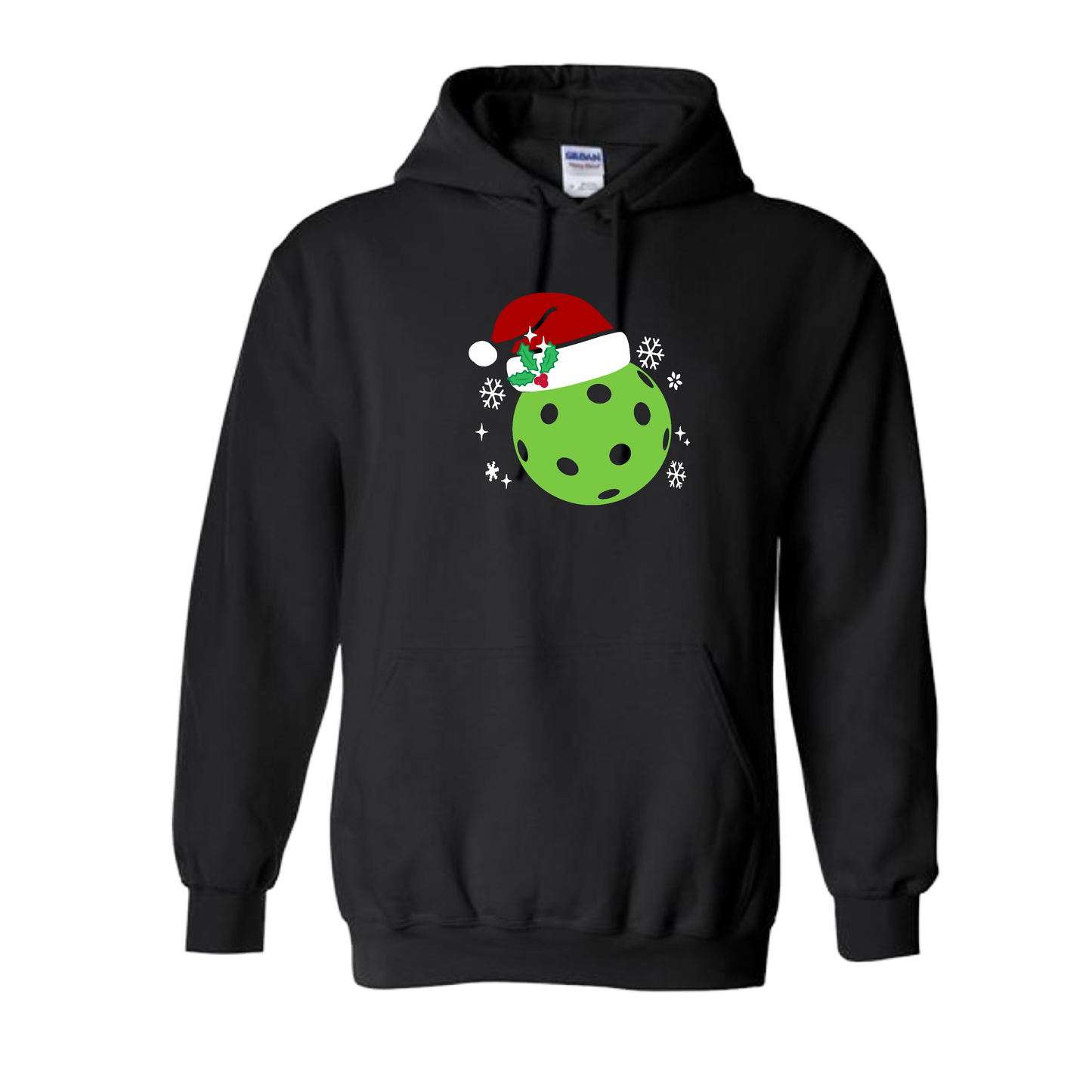 Santa Hat | Unisex Hoodie Athletic Sweatshirt | 50% Cotton/50% Polyester