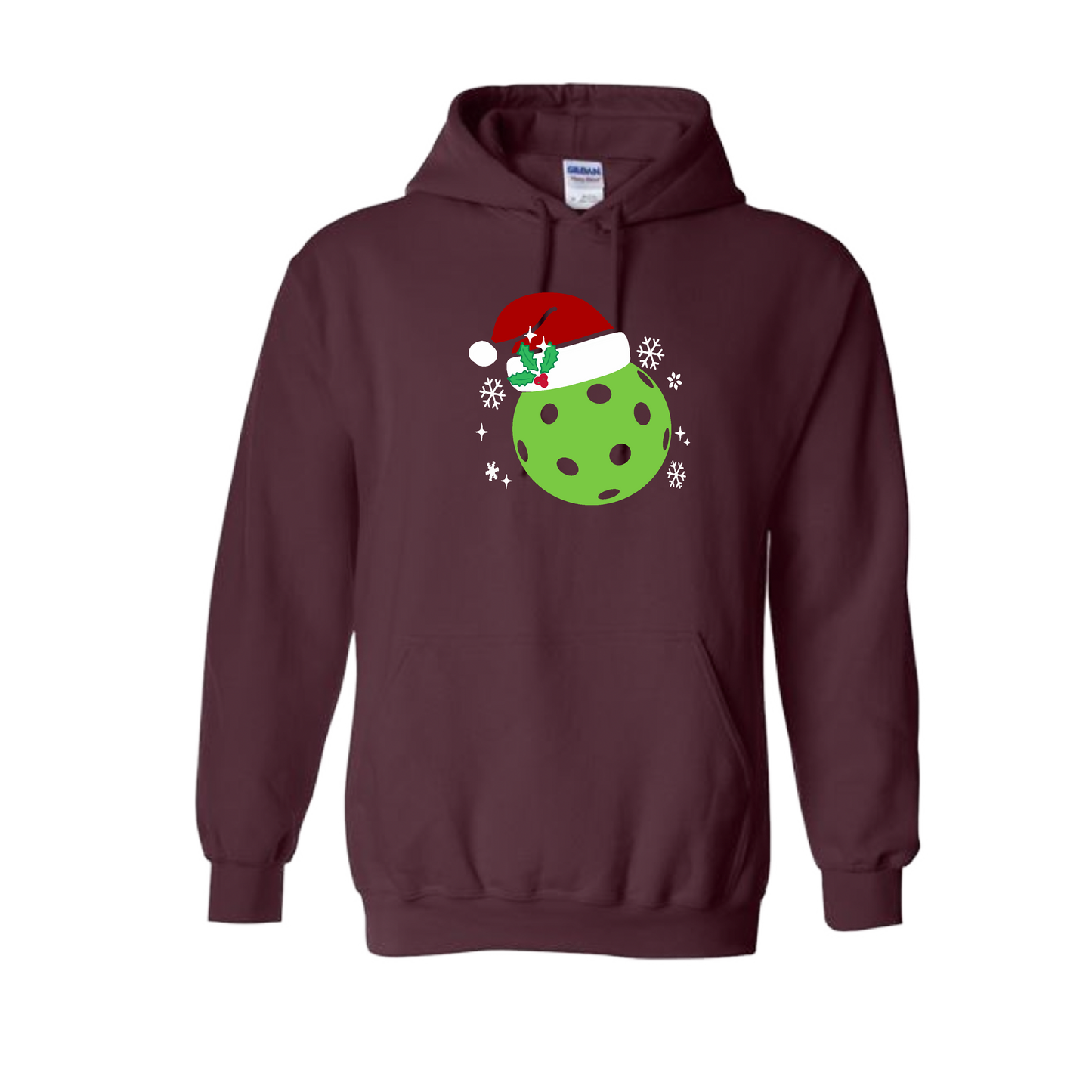 Santa Hat | Unisex Hoodie Athletic Sweatshirt | 50% Cotton/50% Polyester