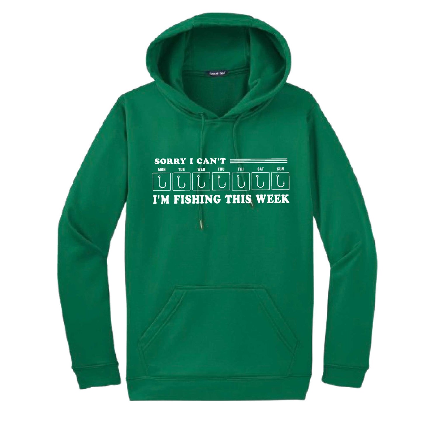 Sorry I Can't I'm Busy This Week Fishing | Unisex Hoodie Camping Sweatshirt | 50% Cotton/50% Polyester