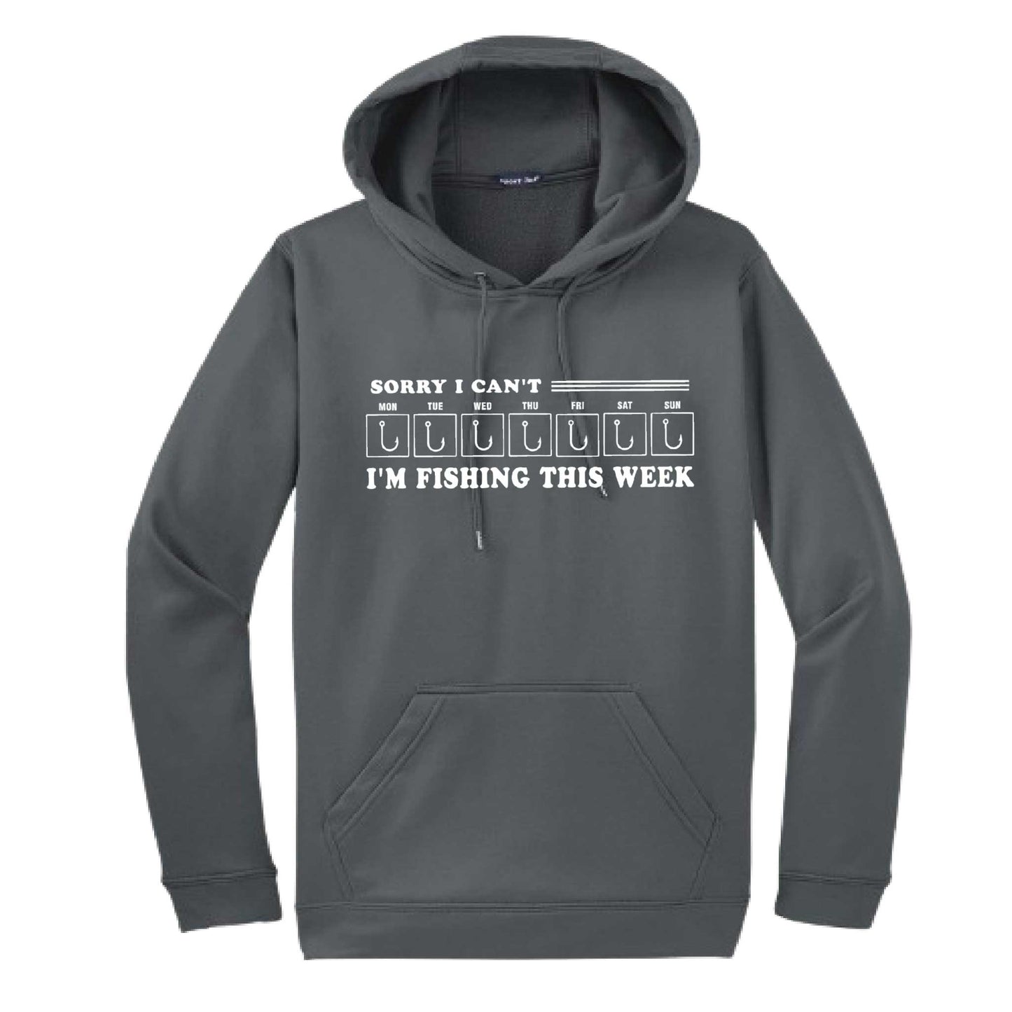 Sorry I Can't I'm Busy This Week Fishing | Unisex Hoodie Camping Sweatshirt | 50% Cotton/50% Polyester
