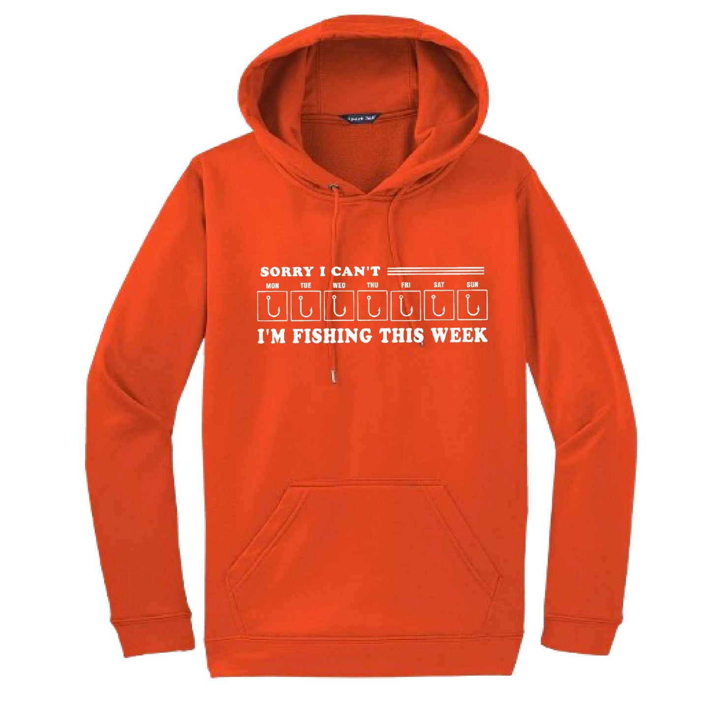 Sorry I Can't I'm Busy This Week Fishing | Unisex Hoodie Camping Sweatshirt | 50% Cotton/50% Polyester
