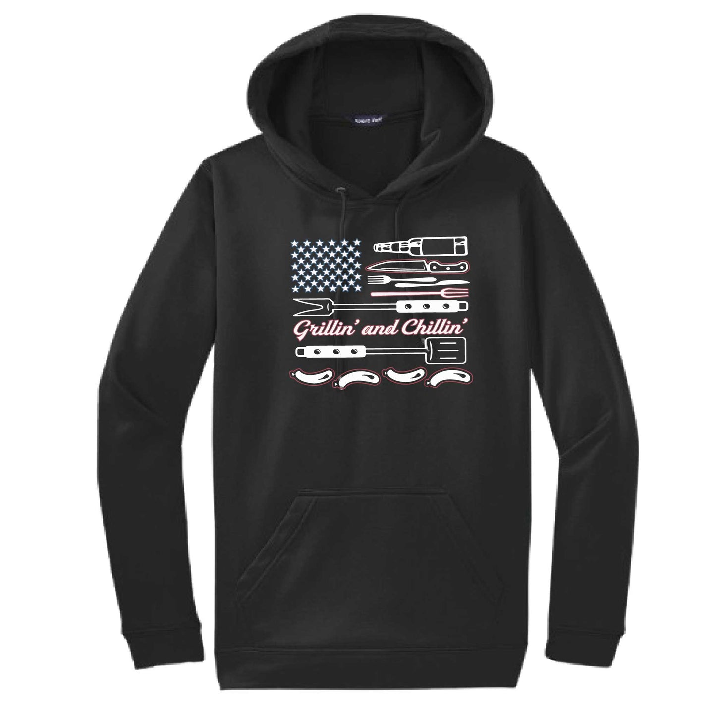 Grillin' and Chillin' | Unisex Hoodie Camping Sweatshirt | 50% Cotton/50% Polyester