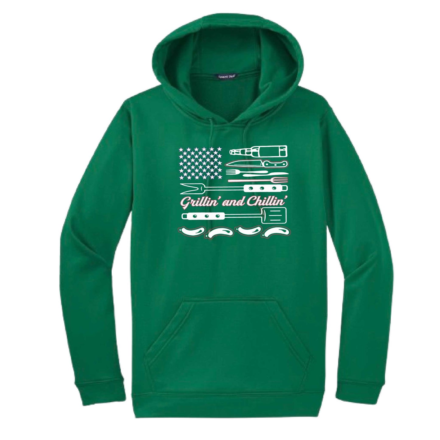 Grillin' and Chillin' | Unisex Hoodie Camping Sweatshirt | 50% Cotton/50% Polyester